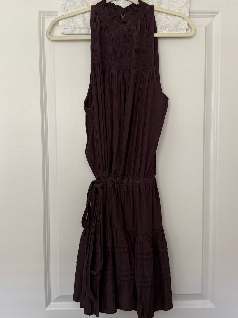 Ramy Brook Sleeveless Midi Dress in Deep Plum